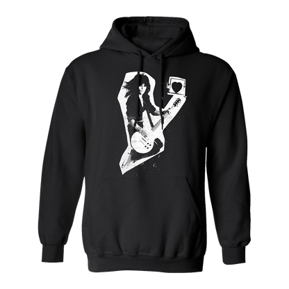 Rock and Roll Cutout Pullover Hoodie